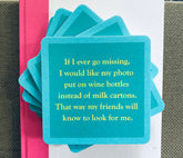 Photo on a Wine Bottle Coaster